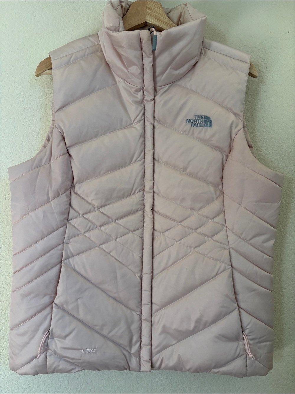 The North Face Women’s Pale Pink Quilted Down Vest
